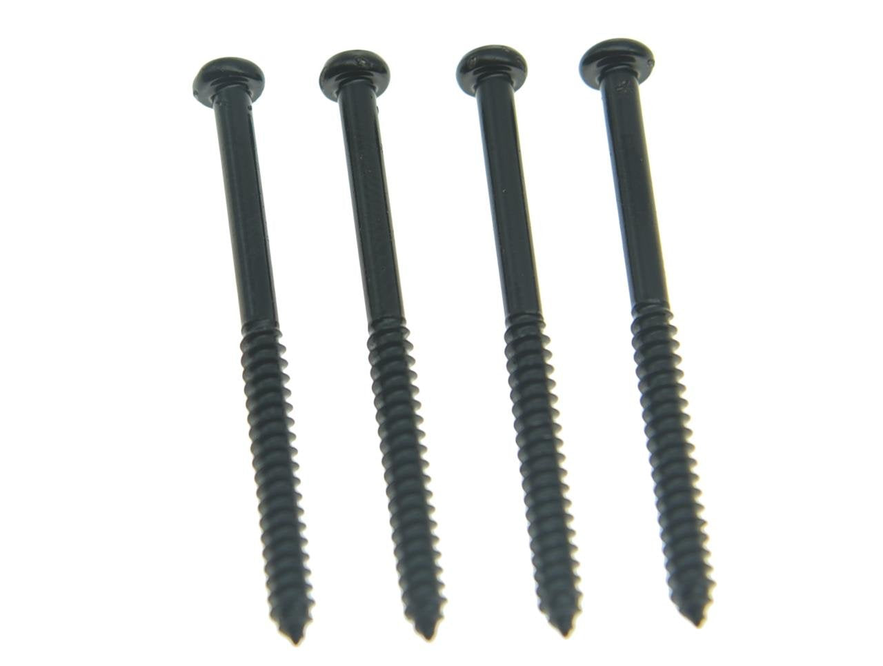 KAISH Pack of 20 Bass Guitar Pickup Mounting Screws Pickup Springs for Precision P Bass or J Bass or P90 Soap Bar Pickups Black